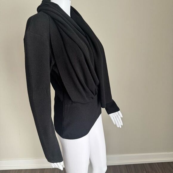 VTG Cache Made In Italy Merino Wool Long Wrap Sweater Size M - Picture 2 of 10